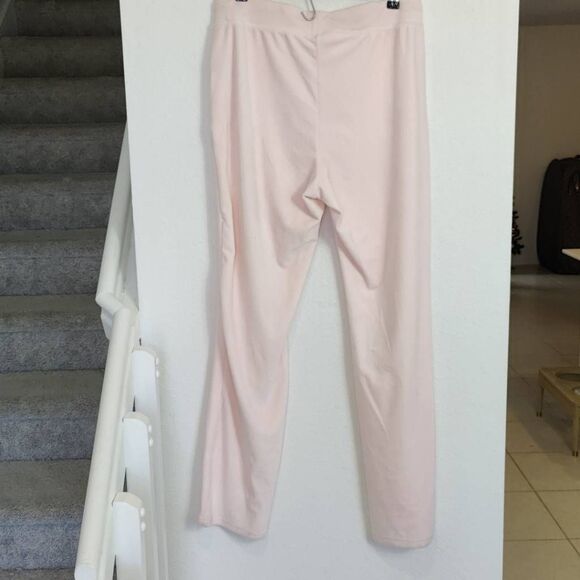 Juicy Couture Pants Womnes Medium Primrose Pink Foil Logo Bootcut Velour - Picture 6 of 13